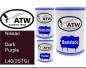 Preview: Nissan, Dark Purple, L40(2STG): 500ml Lackdose + 500ml Klarlack + 250ml Härter - Set, von ATW Autoteile West.